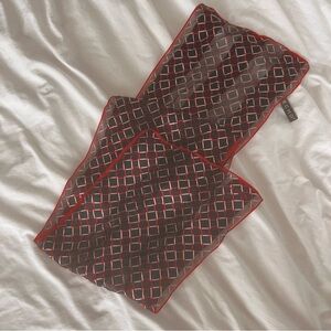 Vintage Echo 100% silk neck scarf rectangle equestrian preppy classic